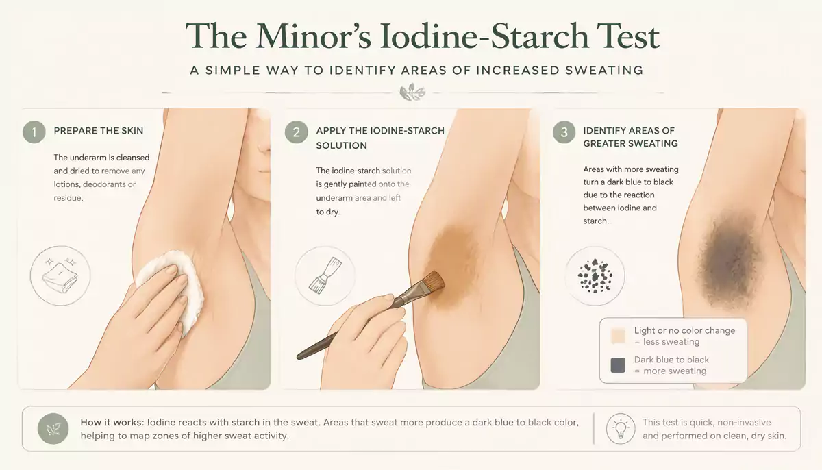 Minor's test How the Minor's iodine & starch test works