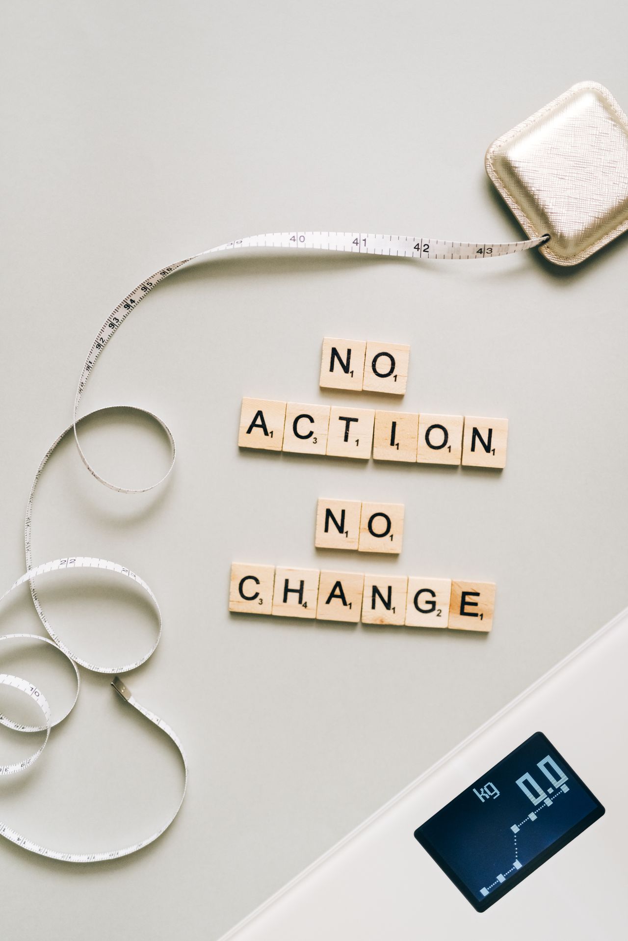 no action no change when it comes to weight loss